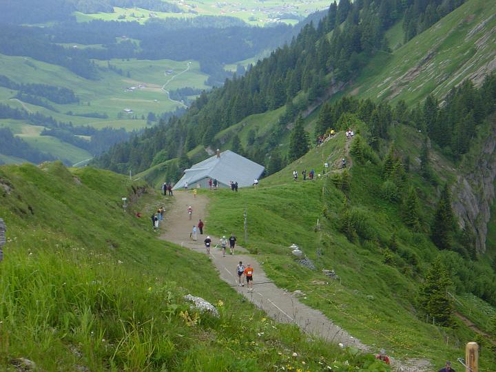 Ziemlich steil geht es hoch bis zur Bergstation auf dem Hochgrat
