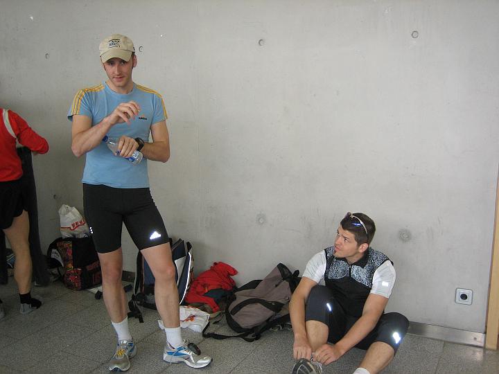 Letzte Vorbereitung am Sonntag morgen. In einer Stunde ist's soweit