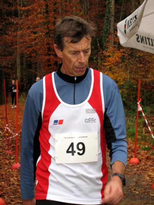 Manfred Raming im Ziel als Erster 