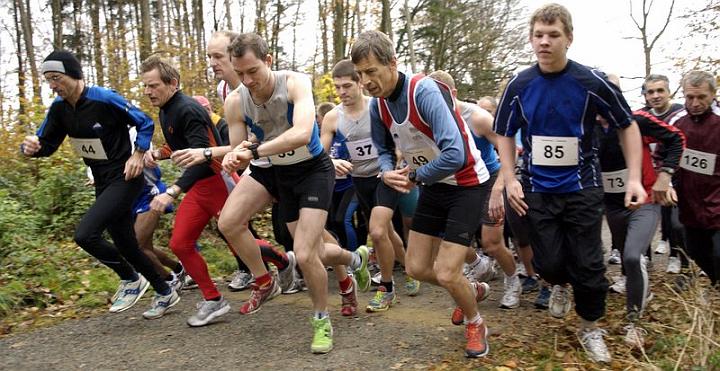 Start des Hauptlaufes: Roland B�der, Dalio Ettore, Dirk Joos, Thomas Schneider, Manfred Raming 