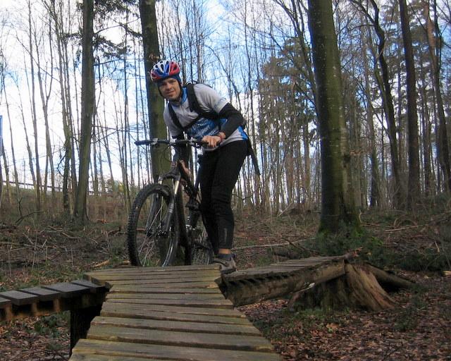 Der Technikparcours war mir dann doch ein bischen viel, aber f�r's Photo mu� schon mal sein 