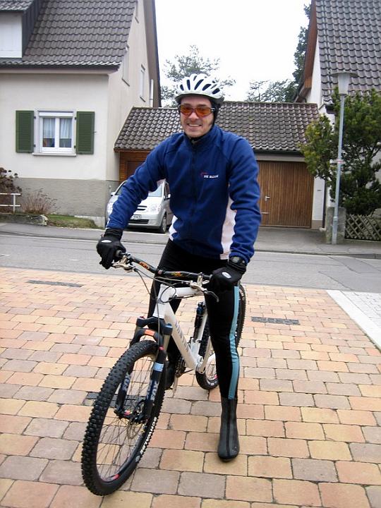 Domenico auf neuem Bike 