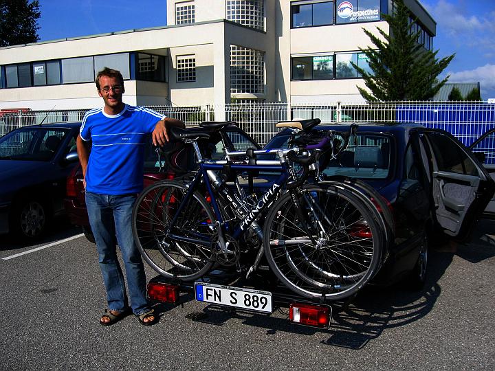 Vollbeladen und zur Abfahrt bereit