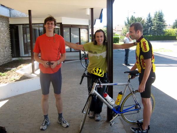 Am Hotel: Christian, Domenico und Stefan 