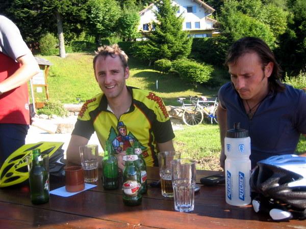 Abschluss einer sch�nen ersten Tour auf dem Col du Cou 