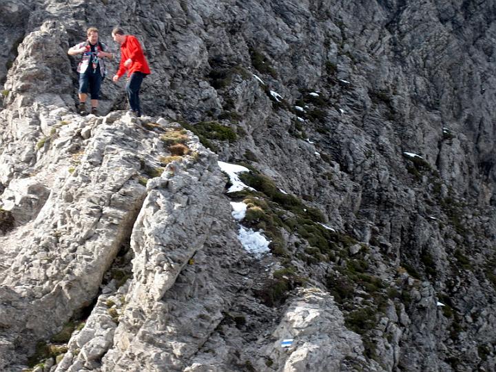 Abstieg : eine der heiklen ungesicherten Stellen... 