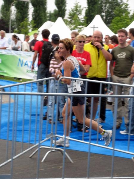 Sabine vorm Zieleinlauf 