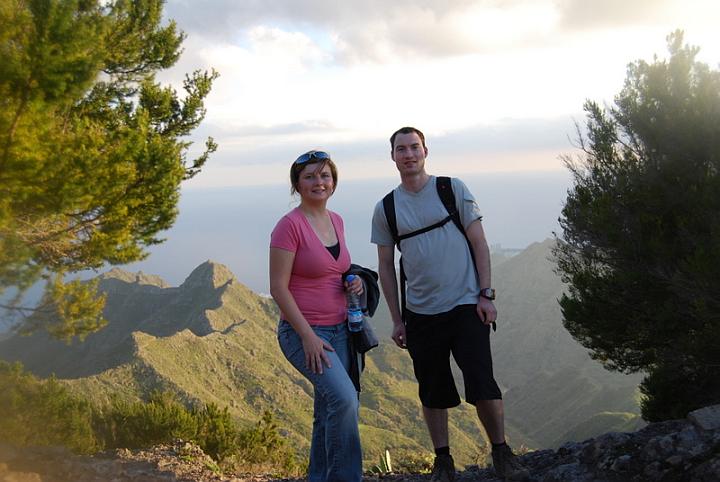 Doro und Dirk hoch ber Santa Cruz�